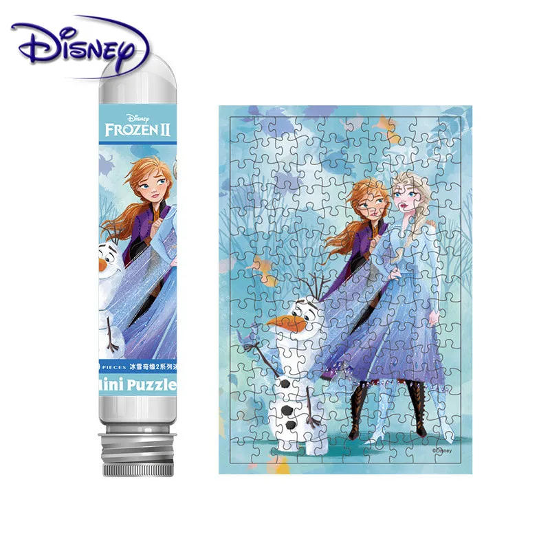 Головоломка Холодное сердце Disney 2 трубки пазл 150 штук мини-игрушка-самолет для