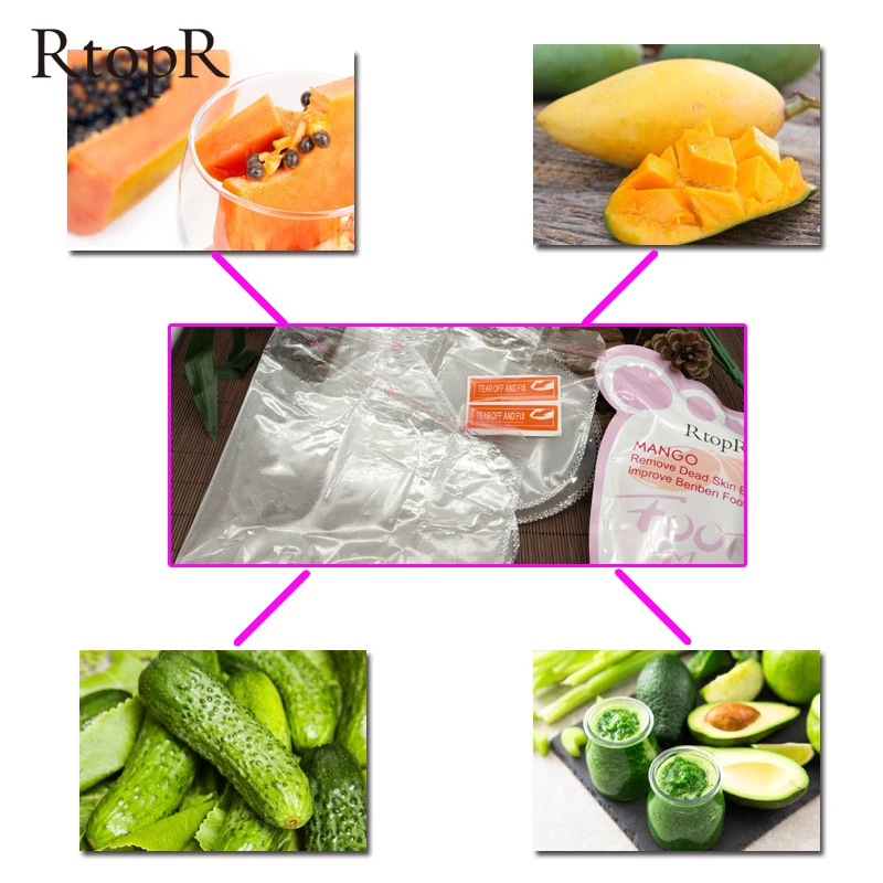 1 сумка Mango Foot коллагеновая маска мертвого отбеливание увлажняющий