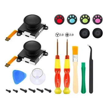 

Switch Gamepad Joy con(L/R)Controller Repait Kit 3D Joystick Replacement for Nintend Switch Repair Tool