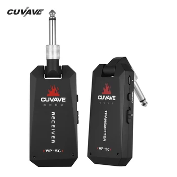 

CUVAVE WP-5G Wireless 5.8GHz Guitar System Rechargeable Audio Transmitter and Receiver ISM Band for Electric Guitars Accessories