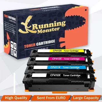 

4pcs Compatible for HP CF410 Toner Cartridge for 410A CF410A CF411A CF412A Color LaserJet Pro M452dn M452nw M452dw printer