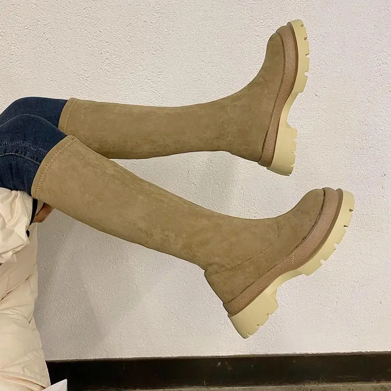 Winter Shoes Women's High Boots Female Winter Warm 2020 Booties Women with Platform Shoes Woman Booties Black Boots Ladies New