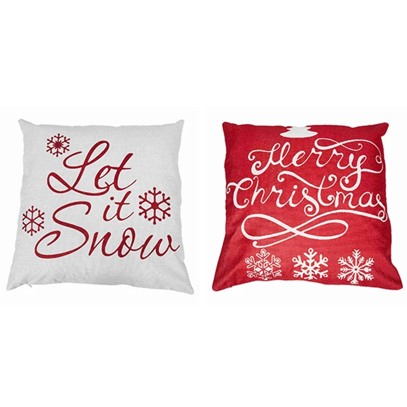Promotion! 2 Pcs 18 X Inch Flax Throw Pillow Case Cushion Cover Christmas Gifts Home Office Living Room Decorative Pine Tree | Дом и сад