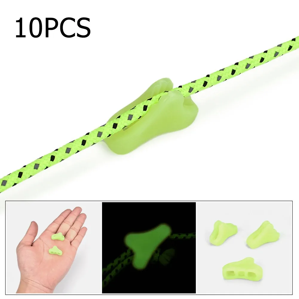 

The Perfect Addition to Your Camping Gear 10 Glow in the Dark Guyline Runners for Camping Tents Awnings and Caravans