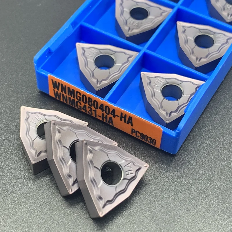 WNMG080404 WNMG080408 HA PC9030 External Turning Tool WNMG Carbide Inserts Blade Lathe Cutter Cutting CNC For Stainless Steel wnmg080404 wnmg080408 wnmg060408 pm4225 turning tool 100% carbide insert wnmg 080404 080408 cnc cutting tungsten lathe milling