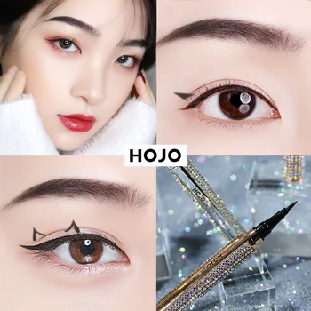 

Hojo starry sky eyeliner pencil black color smooth liquid pigment waterproof long lasting super slim liquid eyeliner pen BN181
