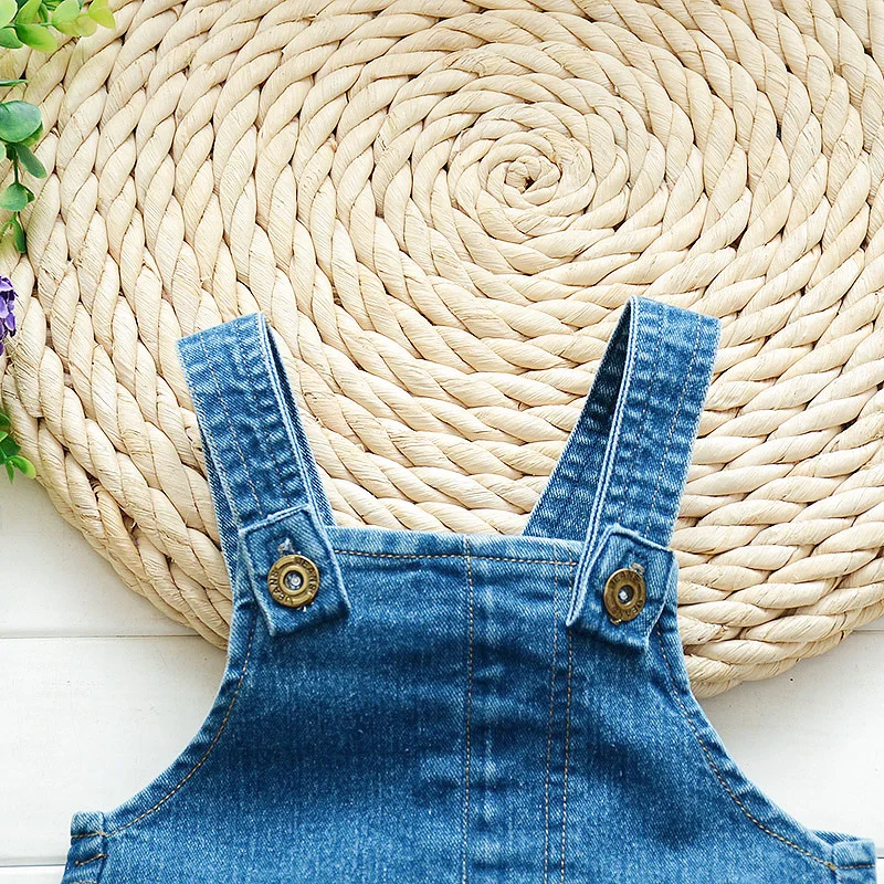 DIIMUU Kids Baby Overalls Rompers Toddler Girls Boys Casual Pant Solid Color Dungarees Fashion Children Long Trousers 1-4 Y