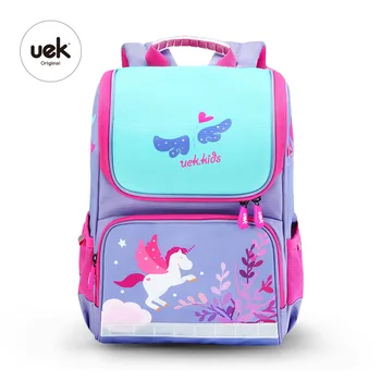 

Uek Fashion Shoulder Strap Backpack Cartoon Horse Large Capacity Girl Pink School Book Bag Orthopedic Waterproof Mochila Unicorn