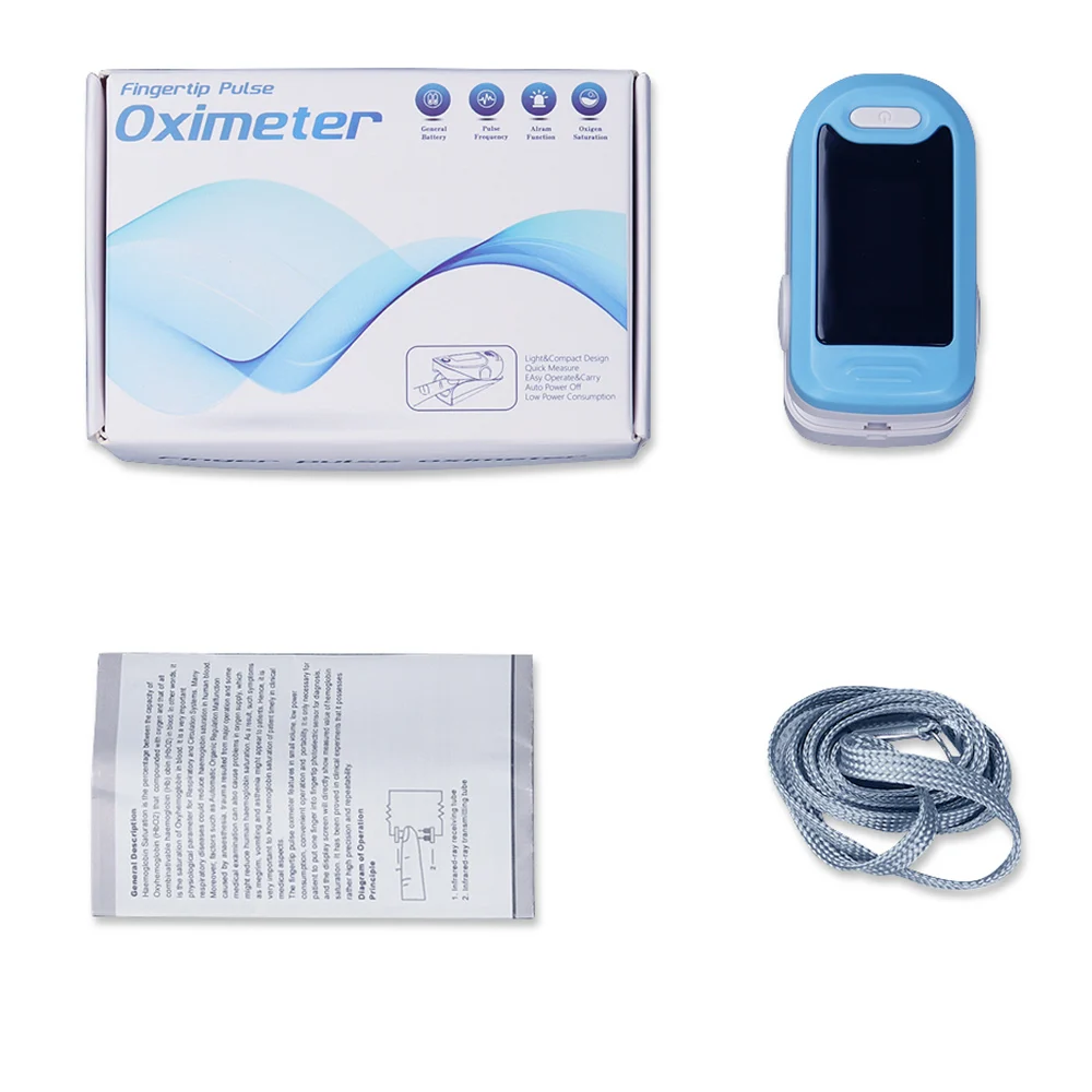 Protable Finger Oximeter LED Pulse Oximeter Medical Equipment SPO2 Apparatus Saturation Meter Home Heart Rate Monitor