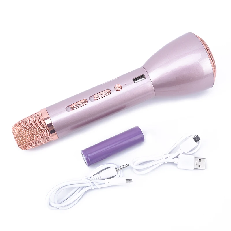 Bluetooth Mic Speaker Record Music Microphones Portable Wireless Bluetooth Karaoke Handheld Microphone Support For ios Android