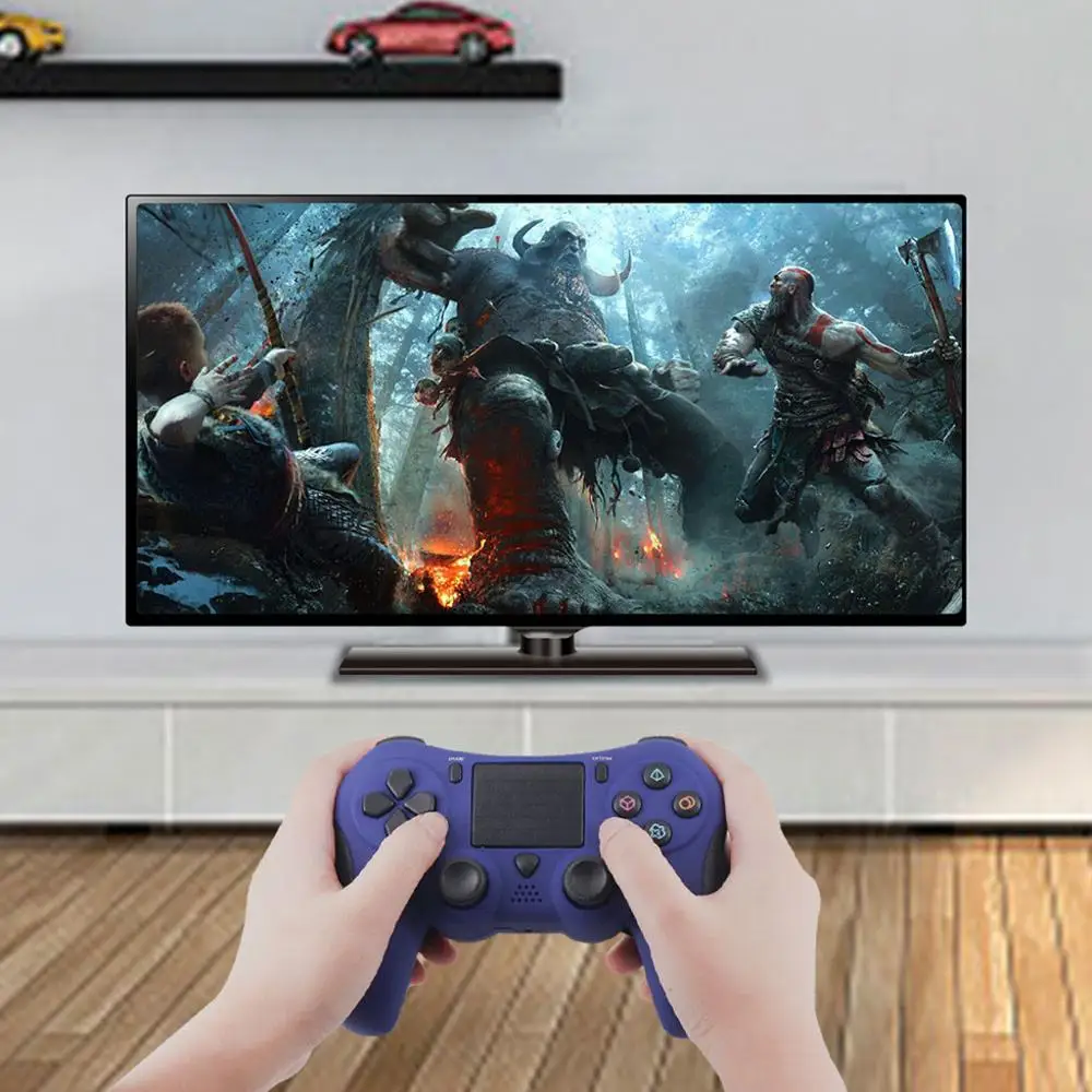 Беспроводной Bluetooth геймпад двойной вибрации игровой контроллер для playstation 4 Сенсорная панель джойстика для любителей игр поставки