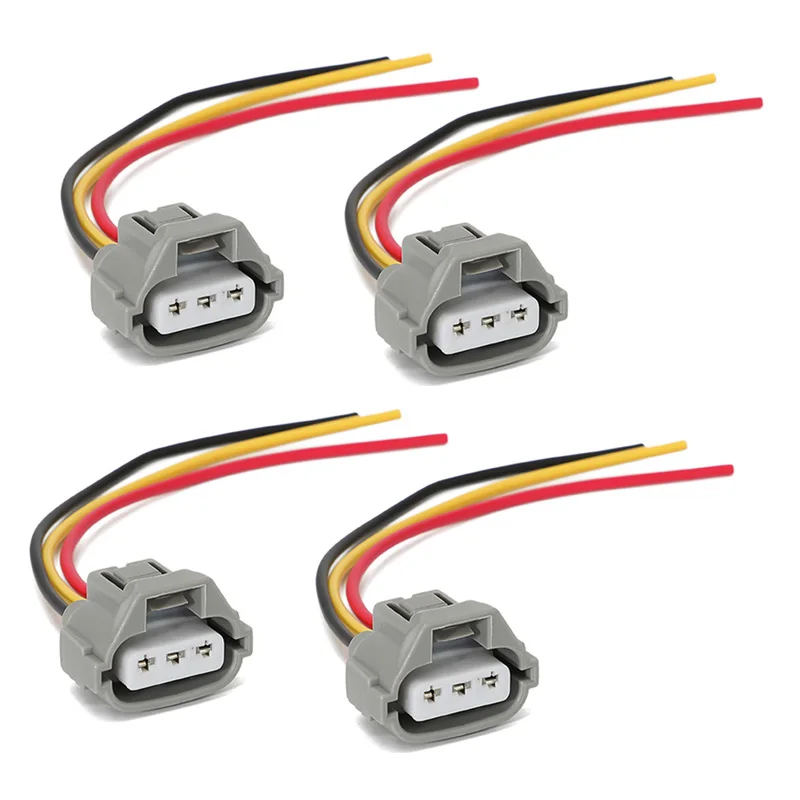 3x Connector 3-way 3 pin For Turn Light Signal 90980-11020 no cable 