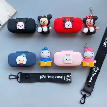 

Cartoon Silicone Case For QCY T5 Wireless Bluetooth Headphone Case Protective Sleeve Anti-Fall Silicone Protective Cover