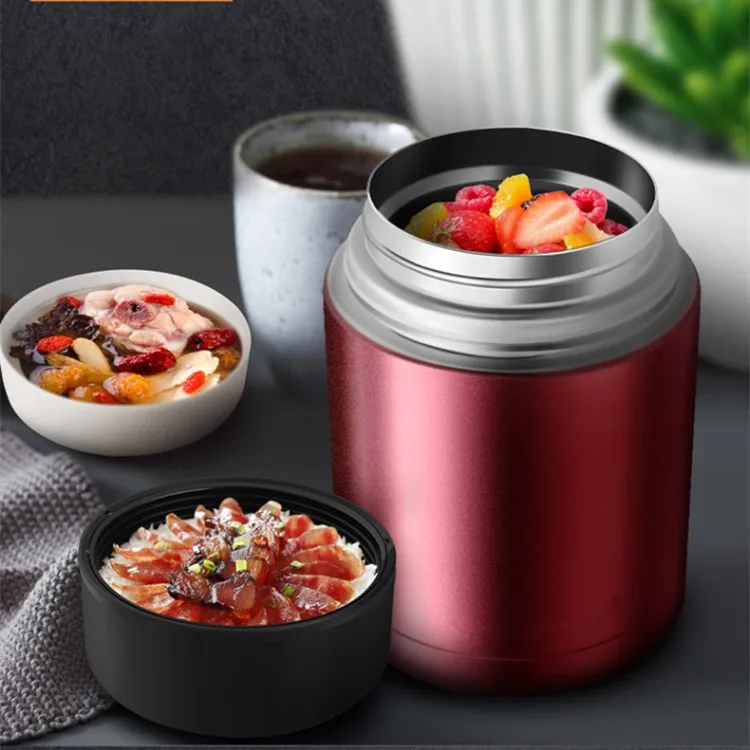 

High quality super large capacity 800ML/1000ML thermos flask lunch box portable stainless steel food soup container airless bott