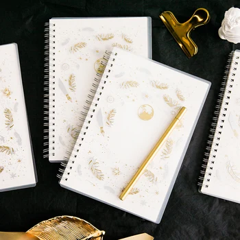 

2PCS Simple College Student Notebook Thicken B5 Notepad Blank Square Horizontal Line Lattice Hot Stamping