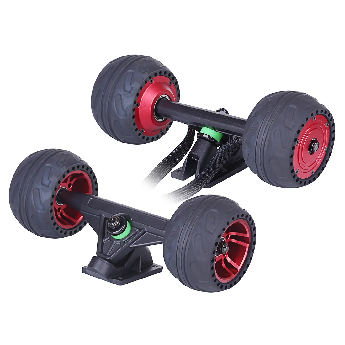 US $228.99 105LMH Hub Motor Set Electric Skateboard Accessories High Quality Red black Hub Motor Front Wheel Trucks