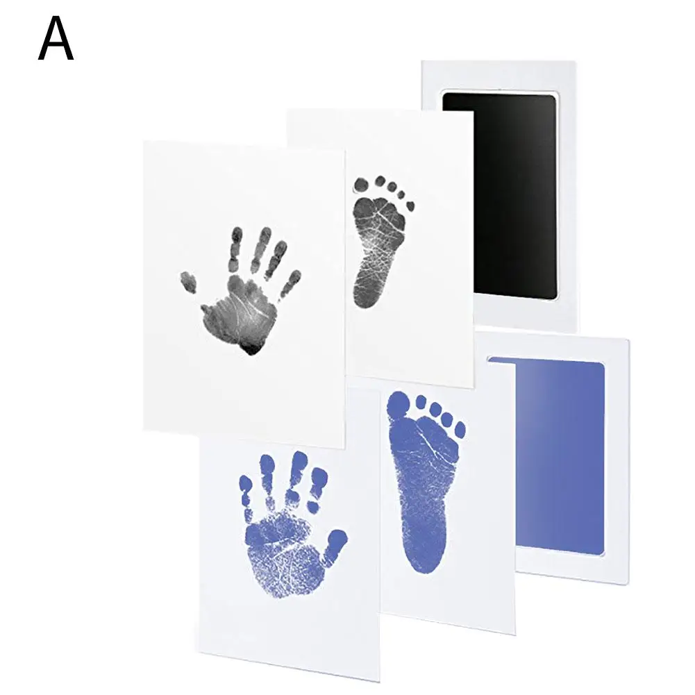 Уход за ребенком нетоксичный отпечаток руки ребенка отпечаток отпечатка пальца набор большая смываемая краска коврик Детский сувенир