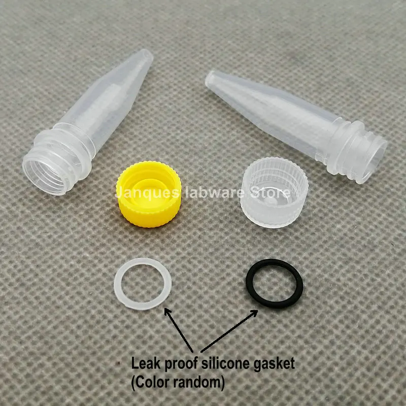 100pcs/lot Laboratory 1.5ml plastic v-bottom freezing tube with silicone gasket,Screw cap Cryogenic Vials,ink Subpackage vial