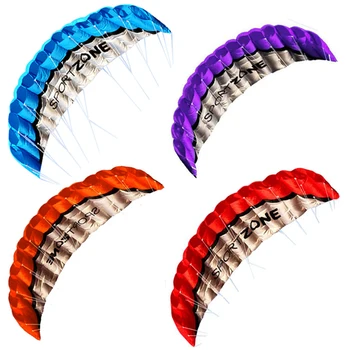 High Quality 1.8 m Dual Line 4 Colors Parafoil Parachute Sports Beach Kite Easy to Fly 1