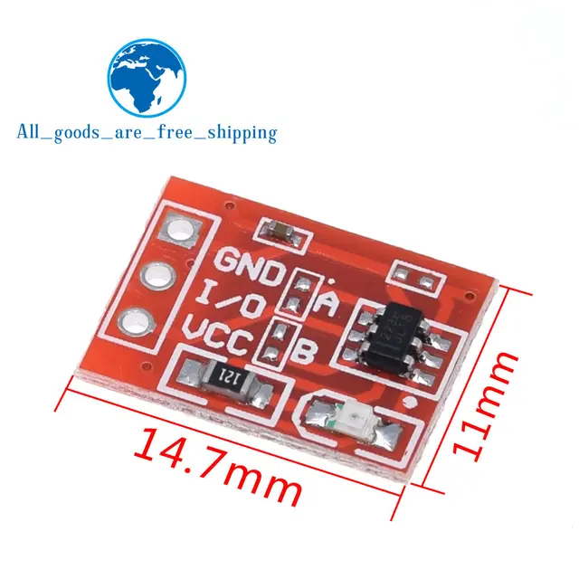 10 Moduli TTP223 Interruttore Touch Capacitivo - Pulsante A Sfioramento - Foto 5