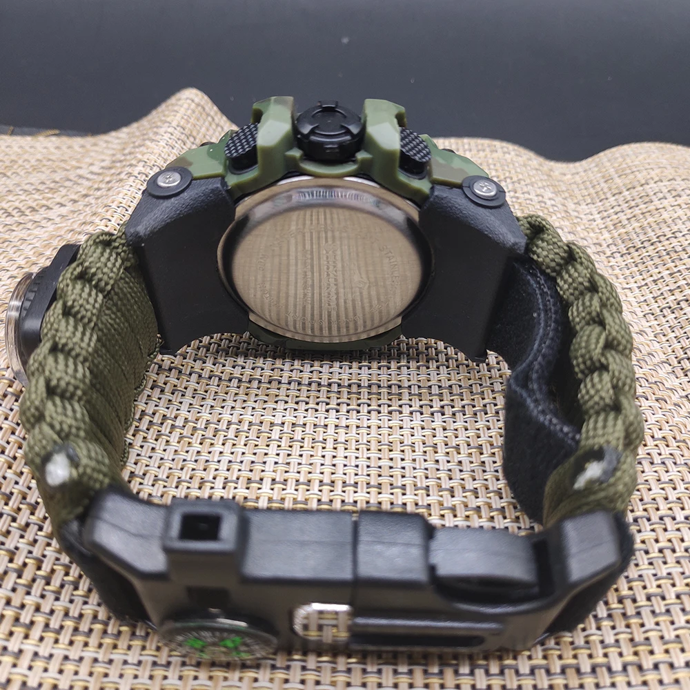 Military Sports Watch Men LED Digital Quartz Double Display - Image 6