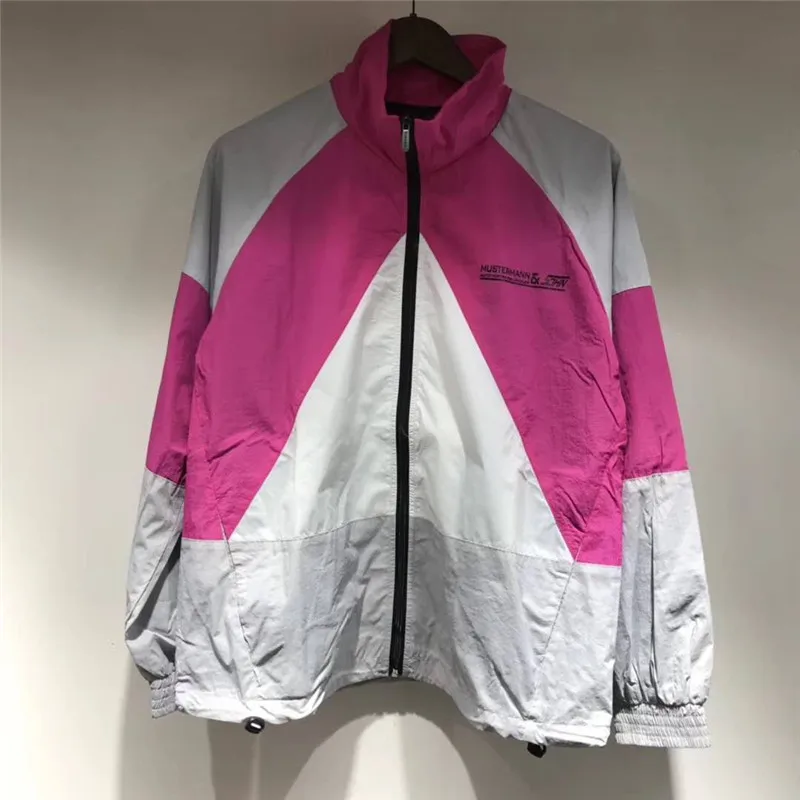 Новая высококачественная куртка Vetements; сезон осень-зима; разноцветная удобная спортивная куртка для бега