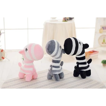 

2020 Animal Shape Style Hot New Kawaii Plush Toy Soft Creative Pillow Wedding Or Children's Gift Cartoon Striped Zebra Dolls