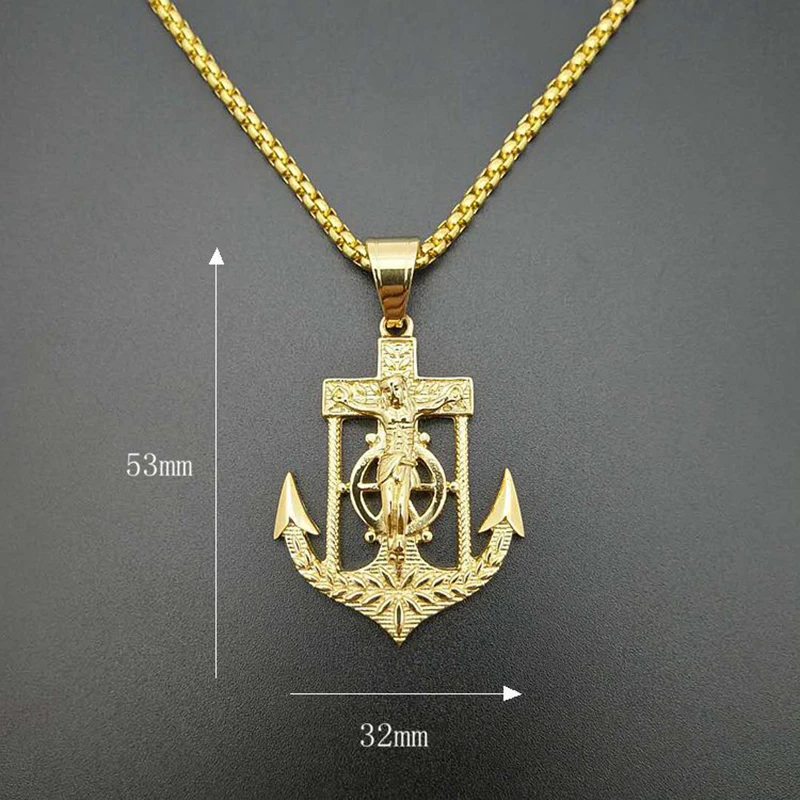 Jesus Anchor Necklace