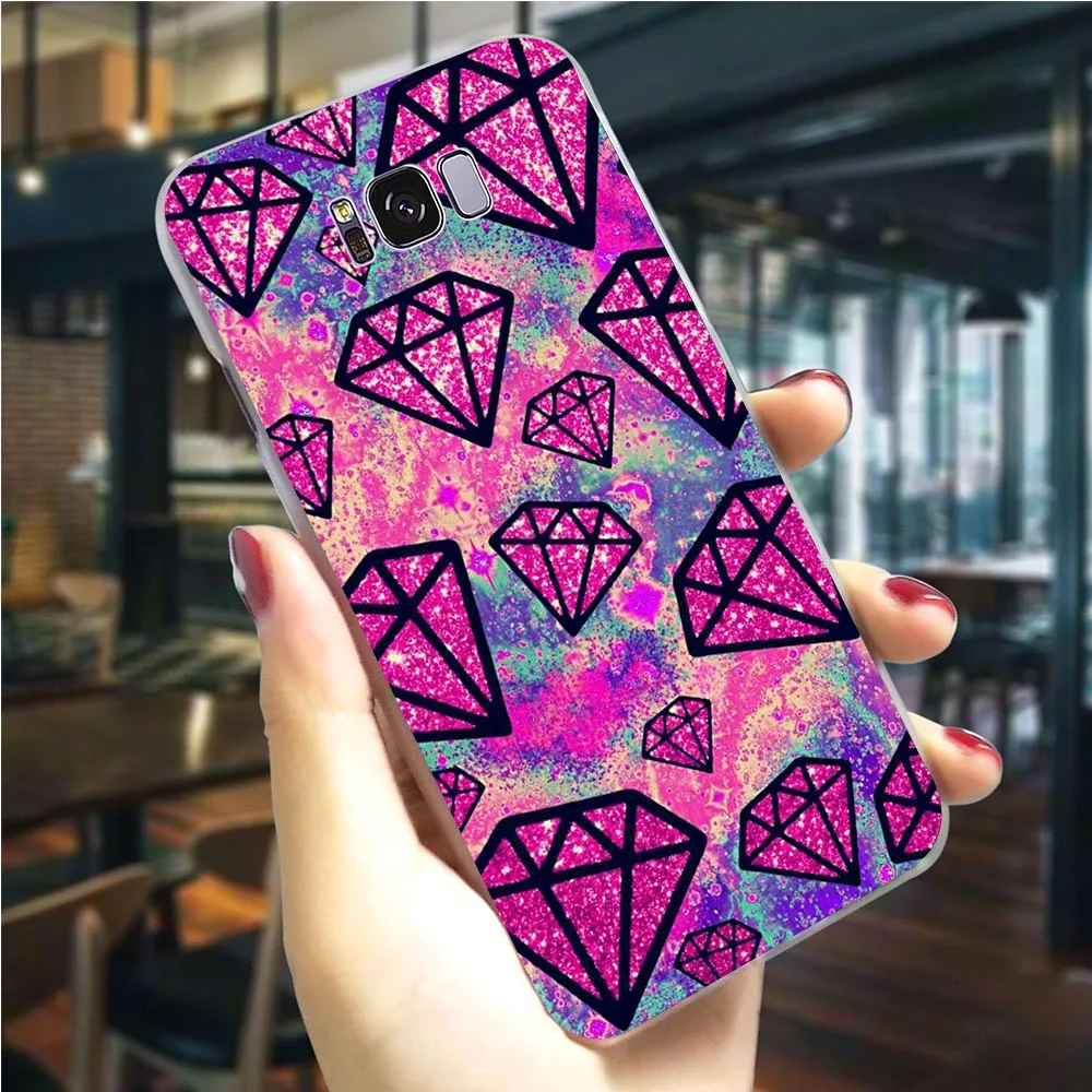 Жесткий чехол с черно золотыми стразами для телефона Galaxy A5 Case A3/A5 A6 A8 Plus/A7 A9 2018 A10 A20
