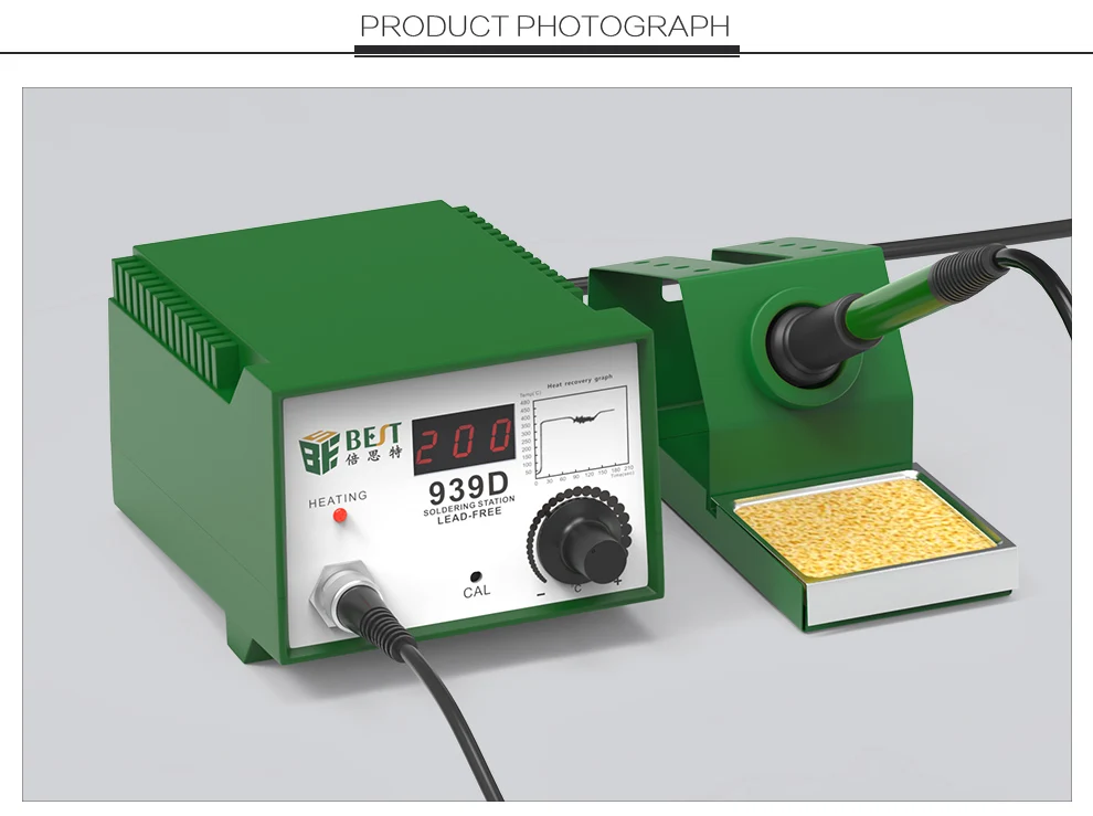 Горячая Распродажа контроль температуры бессвинцовые паяльные и паяльные станции BST-939D