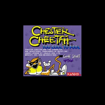 

Chester Cheetah - Too Cool to Fool USA Version 16 bit English Big 46 pins Grey Game Card For NTSC Game Player