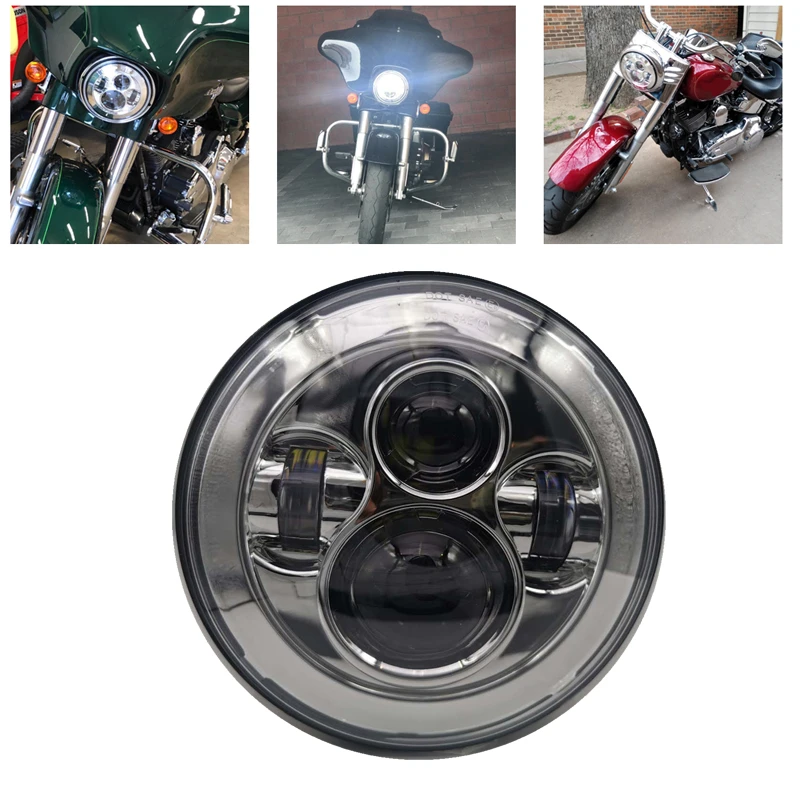 7 inch LED Motor Reflector Headlight For Indian Chief Yamaha V-Star Road Star
