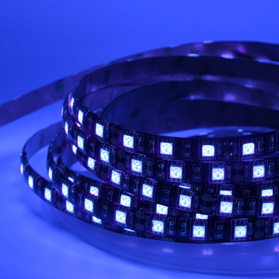 1 м 5 УФ светодиодная лента светильник 5050 SMD 60 светодиодов/м 395 405nm