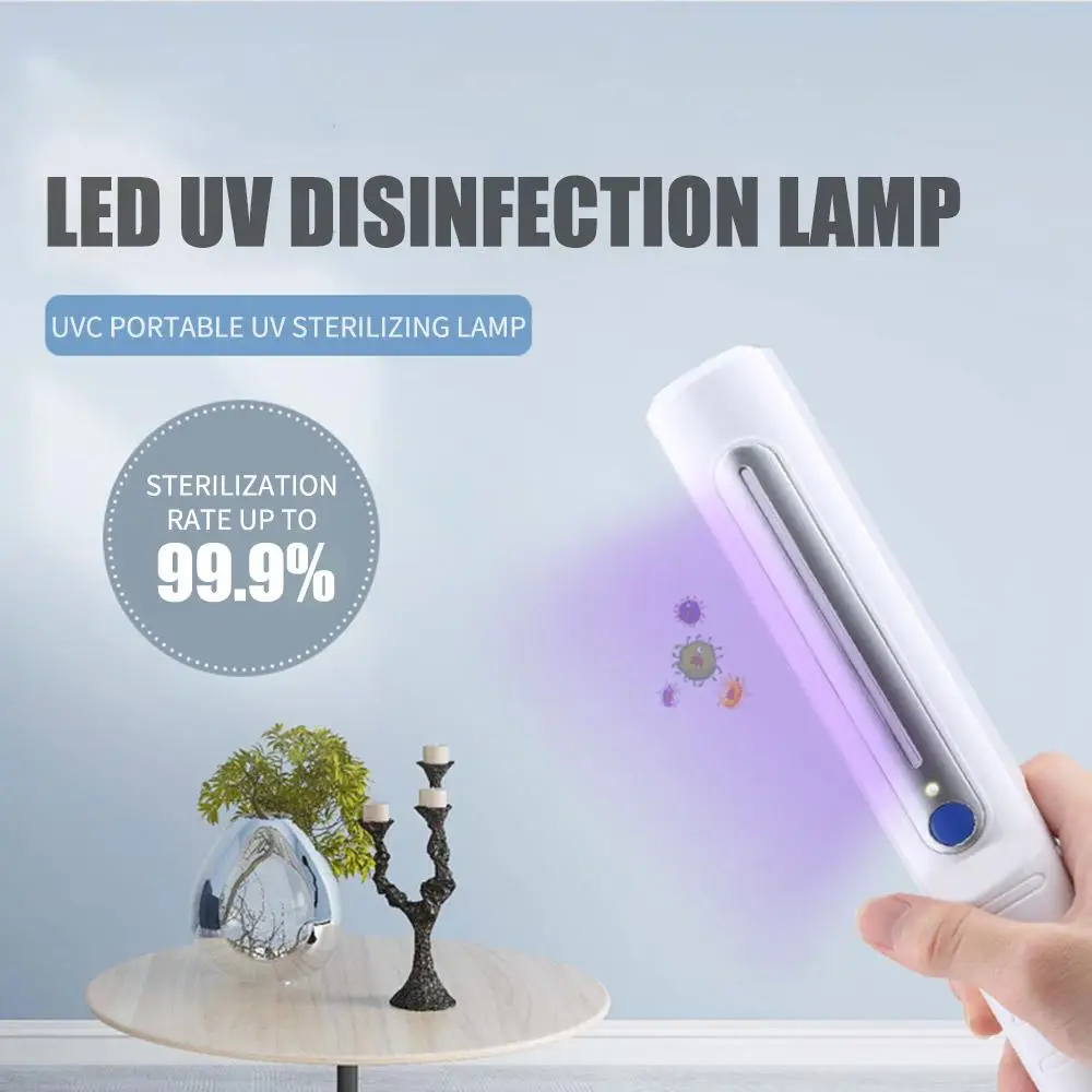 

Disinfection Portable Germicidal Lamp UV Light Sterilizer Energy Conservation Mask UVC Clean Family Protection USB Health