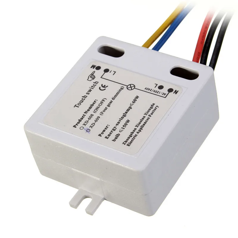 Interruttore LED Dimmer Touch - Controllo Luminosit&agrave; A Sensore, 220V