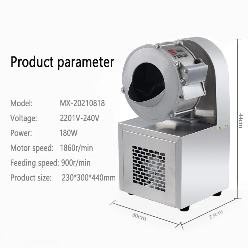 220V/180W Automatic Potato And Radish Slicing Machine Multi-Function And  High Efficiency Vegetable Cutter 220 Electric Slicer