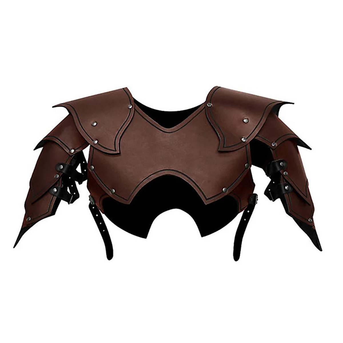 YiZYiF Harness Belt Shoulder Armors Mens Steampunk Pu Leather Chest Armor Buckle Cosplay Party Costume Outfit Props -Zentai shop online H5342e898721c4055ad9a00595399cde6c.jpg