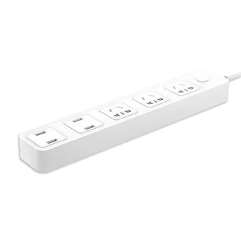 

3AC AU/CN Outlet Plug Power Strip Sockets 4USB Charger Ports For Cellphone 10A 250V Patch board With1.8m Extension Cord