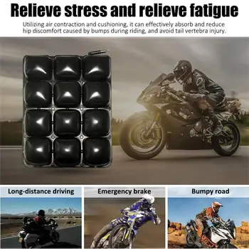 

Motorcycle Seat Cushion Inflatable Breathable Non-Slip Seat Reduces Vibration Shock Absorption Seat Cushion For AIRHAWK Cruiser