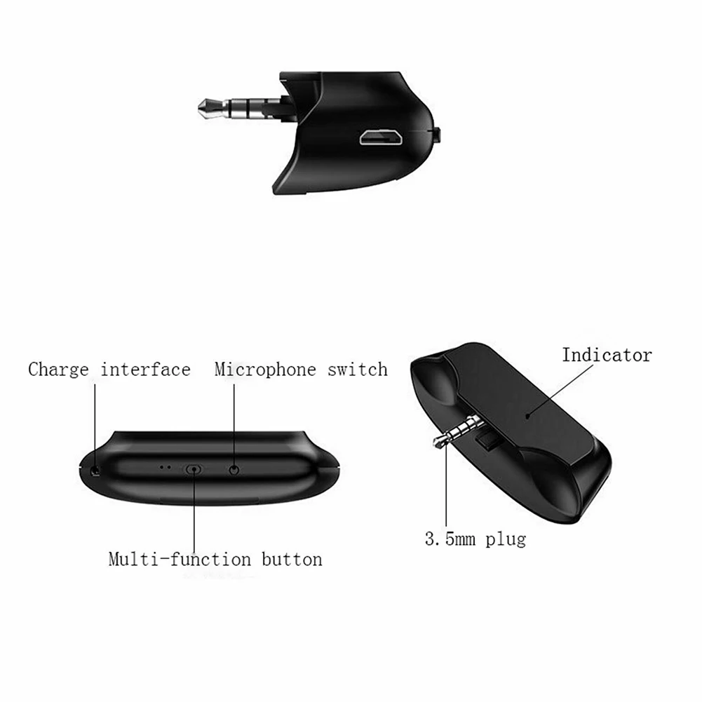 Controller 3 5mm Plug Bluetooth Audio Transmitter Adapter Delicate Design Durable Converter Adapter for Headphones for PS4