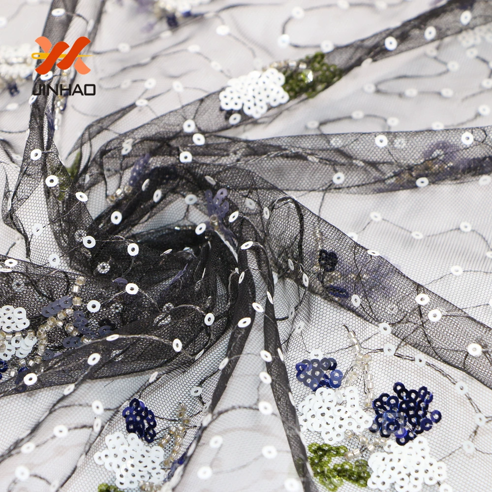 Материал с пайетками по двору, африканская французская кружевная ткань, высокое качество, кружевная ткань с вышивкой и пайетками