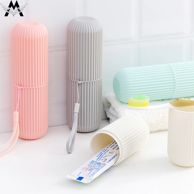 

Travel Portable Couple Toothbrush Box Mouth Brushing Tooth Cup Creative Toothpaste Toothbrush Storage Holder Organizer Box