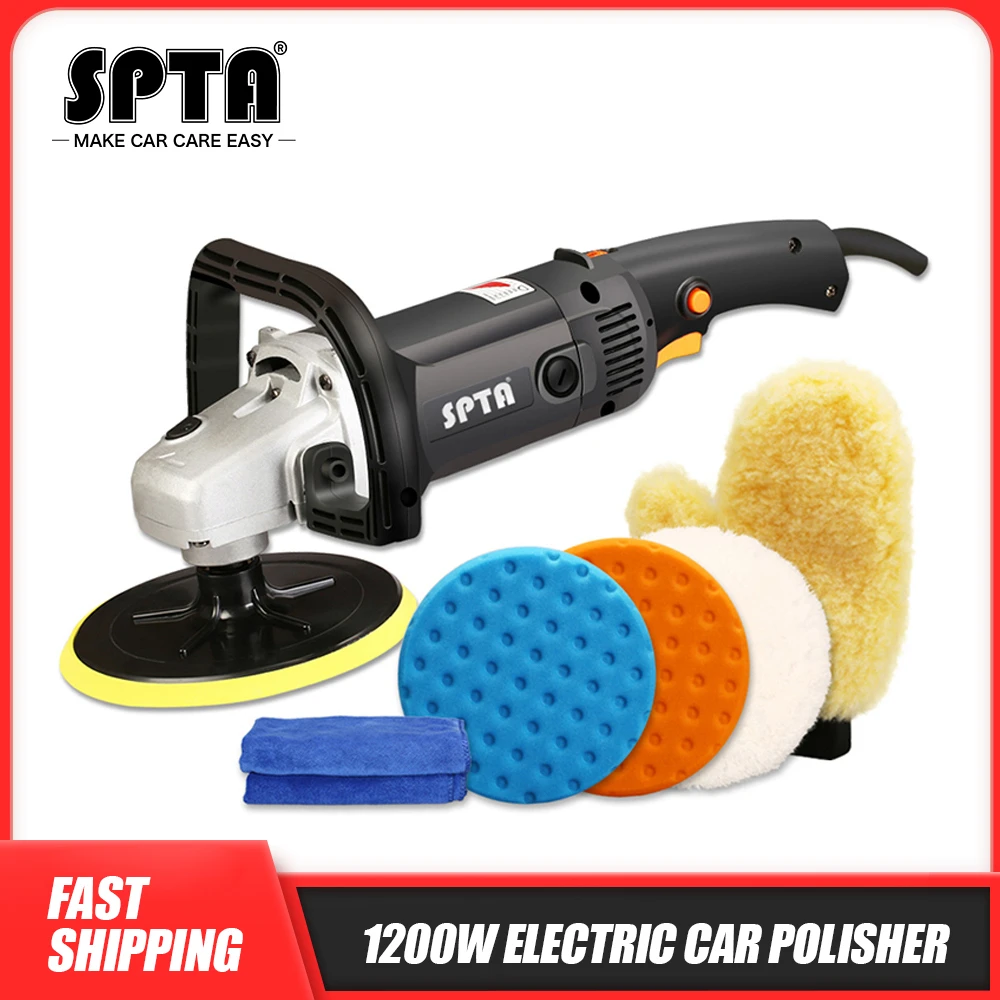 SPTA 7 Inch 180mm Variable Rotary Mini car Polisher Car Paint buffer