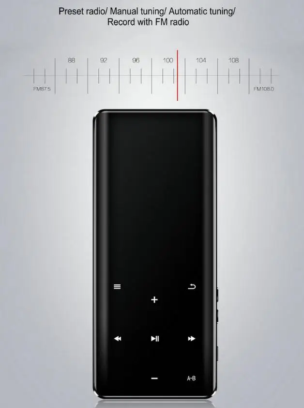 2,4 дюймов MP4 плеер портативный Bluetooth MP3 мультимедиа MP 4 тонкий сенсорный экран FM Радио Видео HiFi плеер