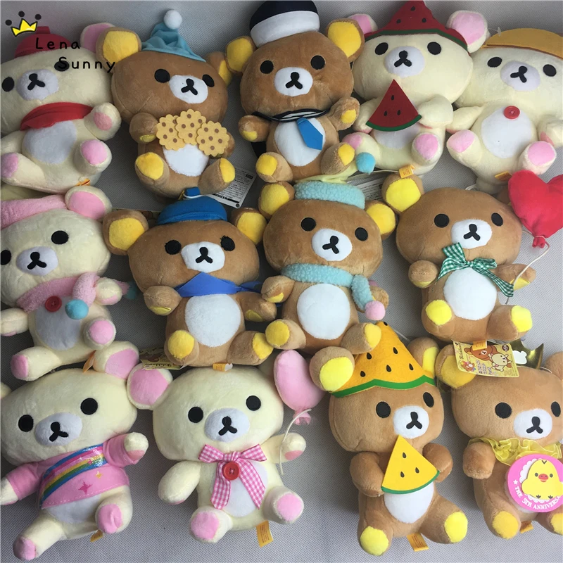 2 шт./лот смешанные стили Медведь Rilakkuma, плюшевый игрушка, Свадебные/вечерние/компания юбилей рекламные Rilakkuma Медведь Подарки Игрушка