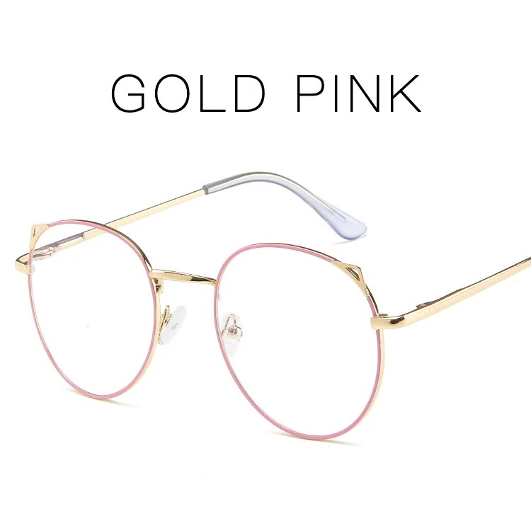 Круглые металлические тонкие очки с бесцветными линзами, винтажные очки для учеников, модные детские очки для девочек 242-001