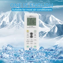 Универсальный K-1028E FORNORM, новейший пульт дистанционного управления 1000 в 1 AC для кондиционера, ЖК-подсветка, пульт дистанционного управления A/C Muli