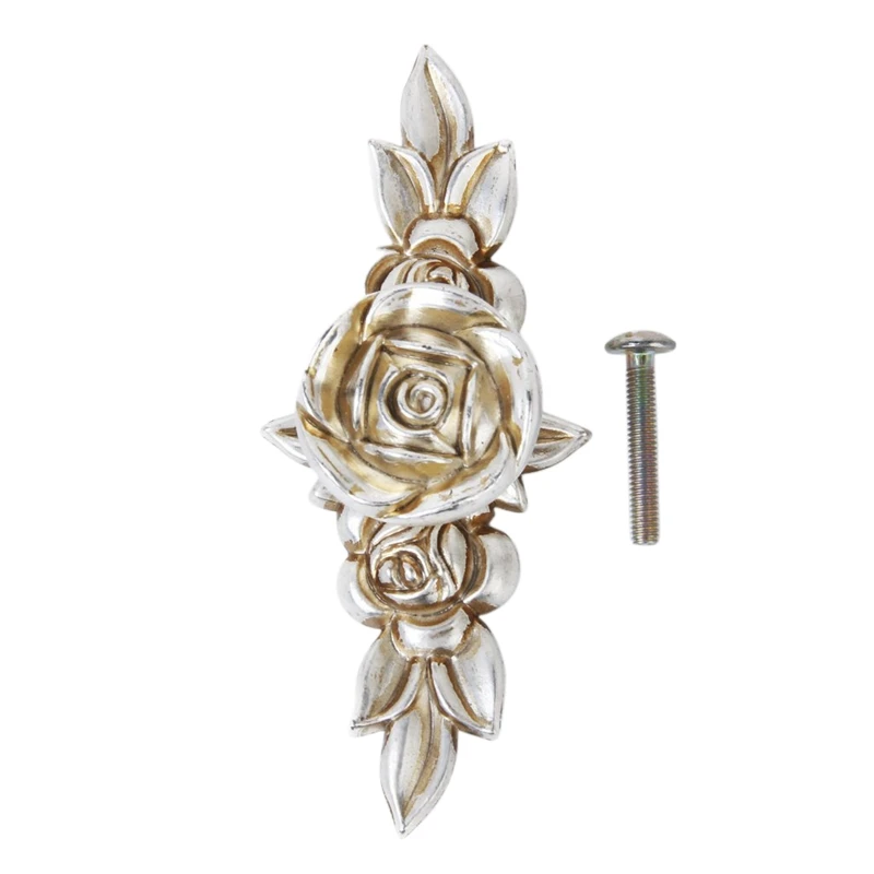 

2 x 103 mm Suspension Handles Antique Silver Rose Cabinet Drawer Cabinet Door Knob Handle Pull Hardware