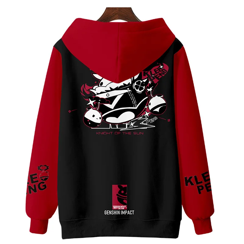 TENNYALEN Klee Cosplay Costume Hot Game Genshin Impact Hooded Sweatshirt Anime Sports Jacket Project Print Pants Velvet Top Adult Kids Set -Zentai shop online H534393db3d2f43a4a30d32ef42d65508w.jpg