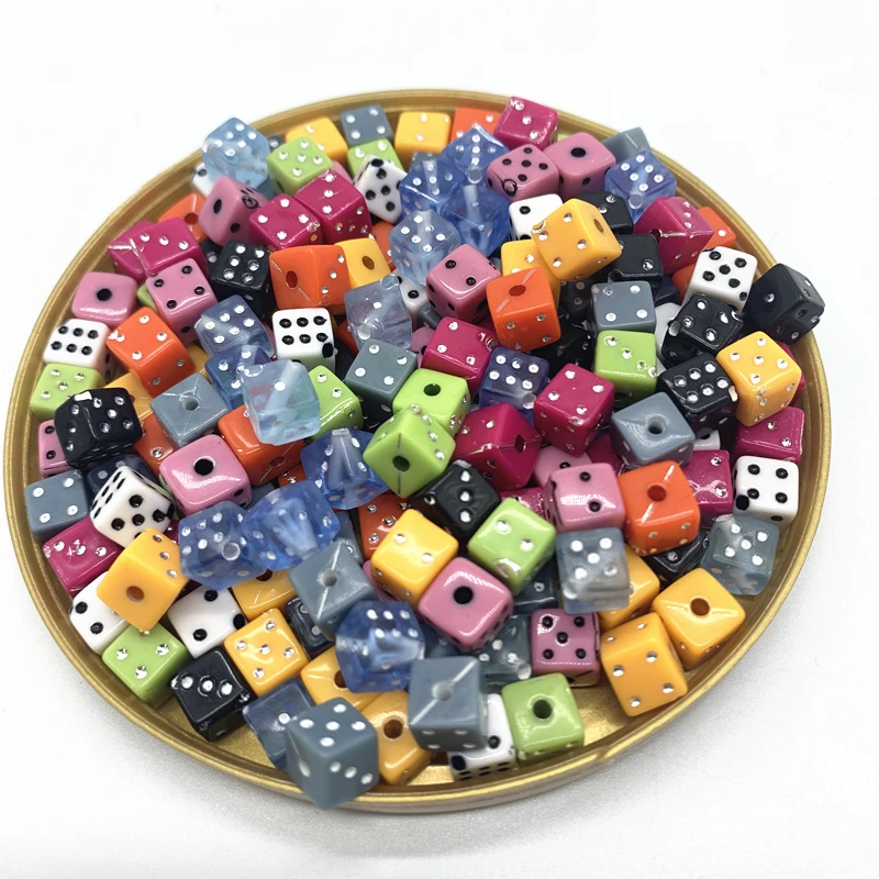 Acrylic Gambling Game Cubes Acrylic Board Game Dice Fashion Bead